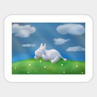 Chillin moomin Sticker